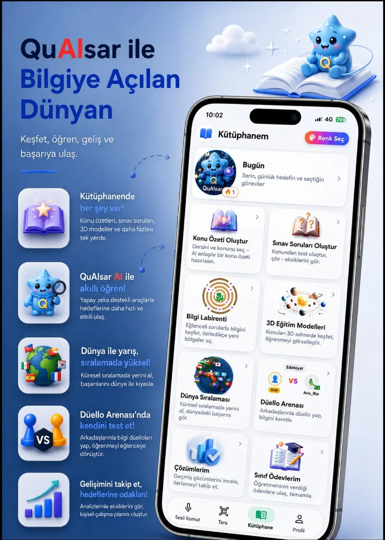 Öğrenci kütüphanesi ekranı